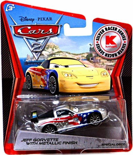Cars 2 (Auta 2) - Jeff Gorvette with Metallic Finish (Silver Racer)
