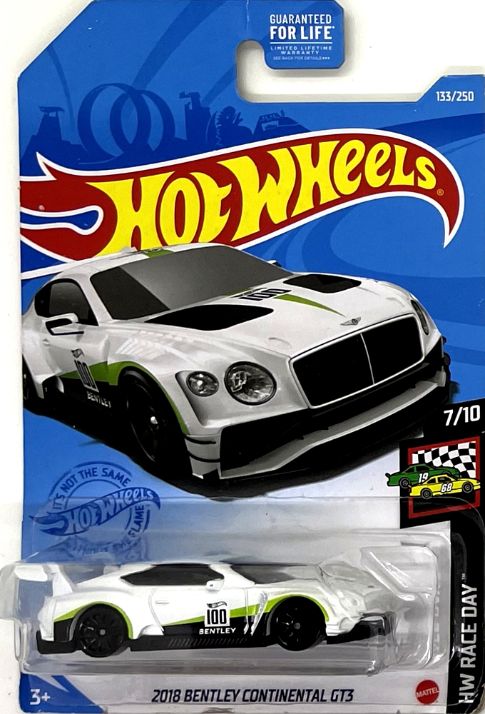 Hot Wheels - 2018 Bentley Continental GT3 White (C6)