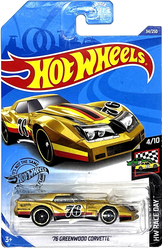 Hot Wheels - '76 Greenwood Corvette Gold (C9)