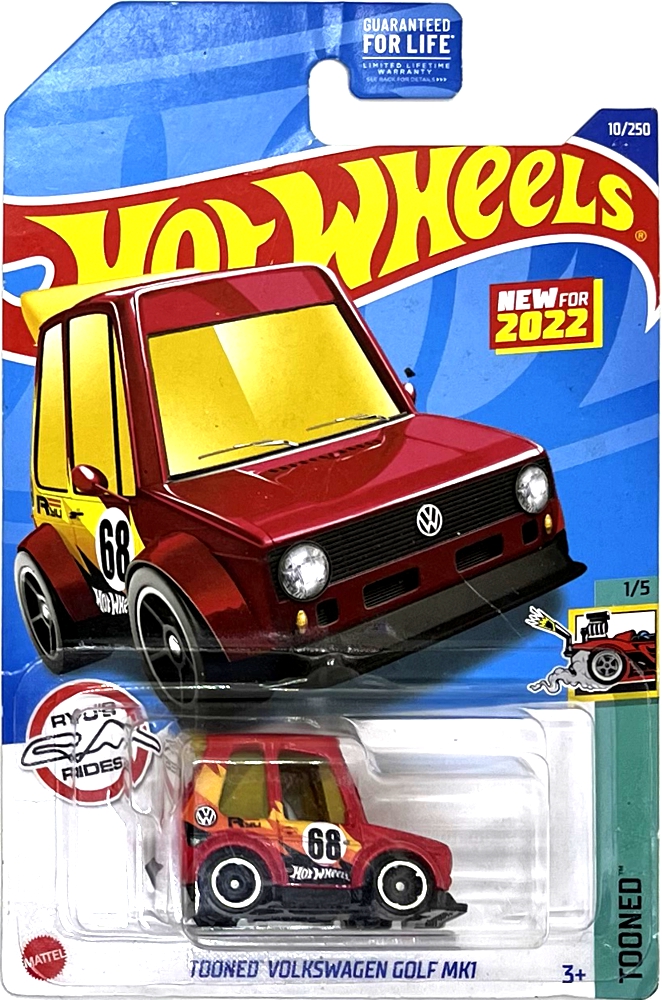 Hot Wheels - Tooned Volkswagen Golf MK1 Red (C9)