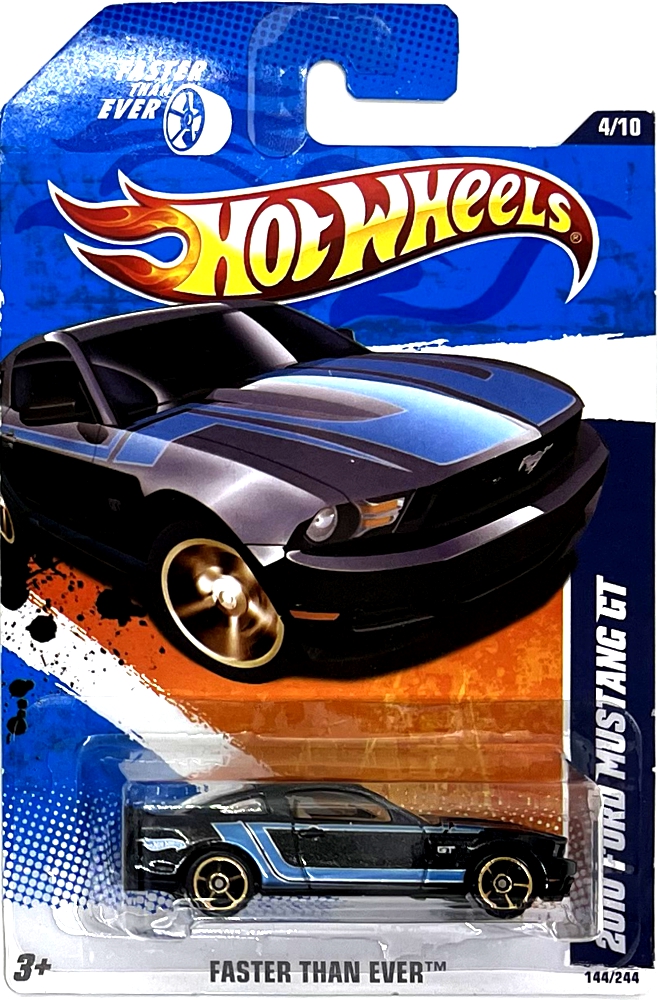 Hot Wheels - 2010 Ford Mustang GT Black-Blue (C9)
