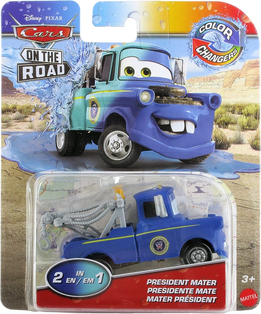 Cars (Auta) - Color Changers President Mater (Burák měnící barvu) - modrá-tyrkysová