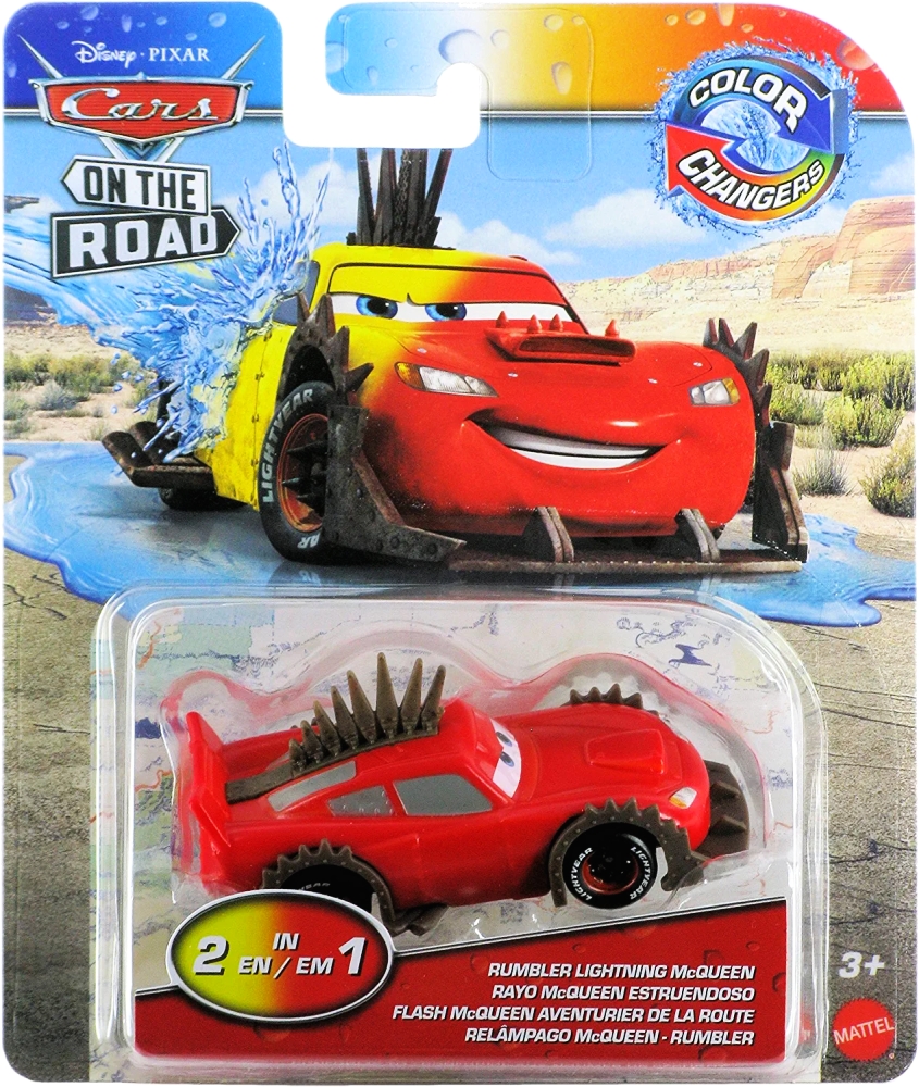 Cars (Auta) - Color Changers Rumbler Lightning McQueen (Blesk) - červená-žlutá