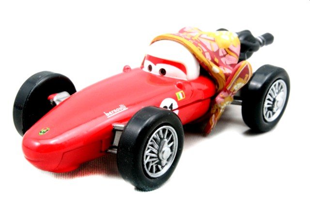 Cars 2 (Auta 2) - Race Day Fan (Shu+Francesco+McQueen+Mama Bernoulli)