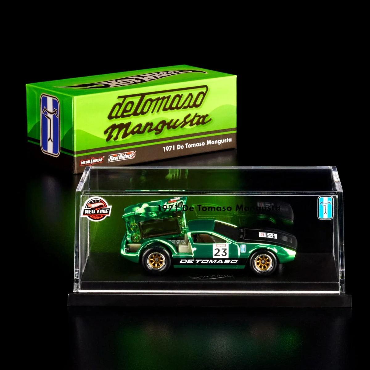 Hot Wheels - RLC Exclusive 1971 De Tomaso Mangusta - Light green