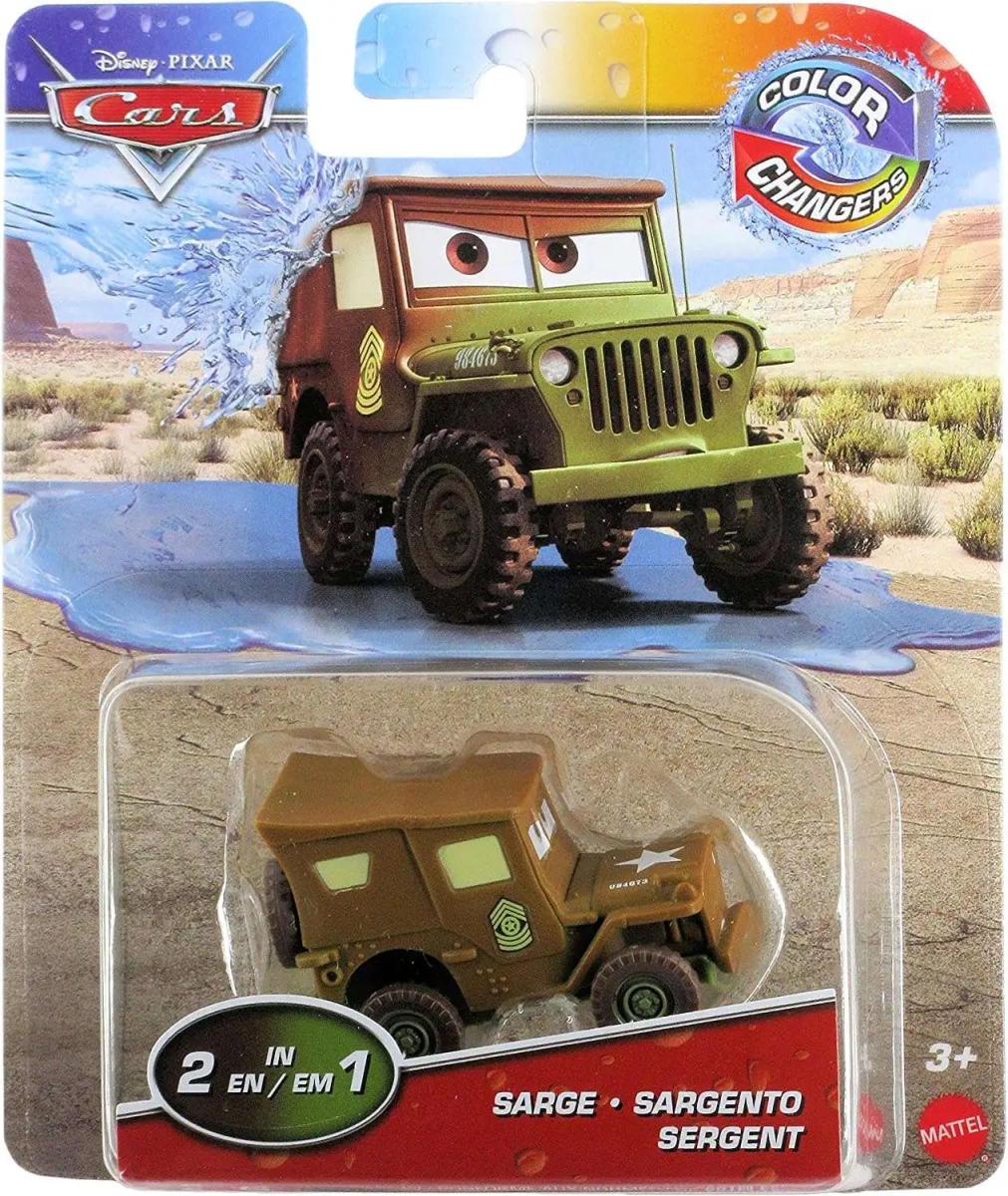 Cars (Auta) - Color Changers Sarge - Serža (měnící barvu)