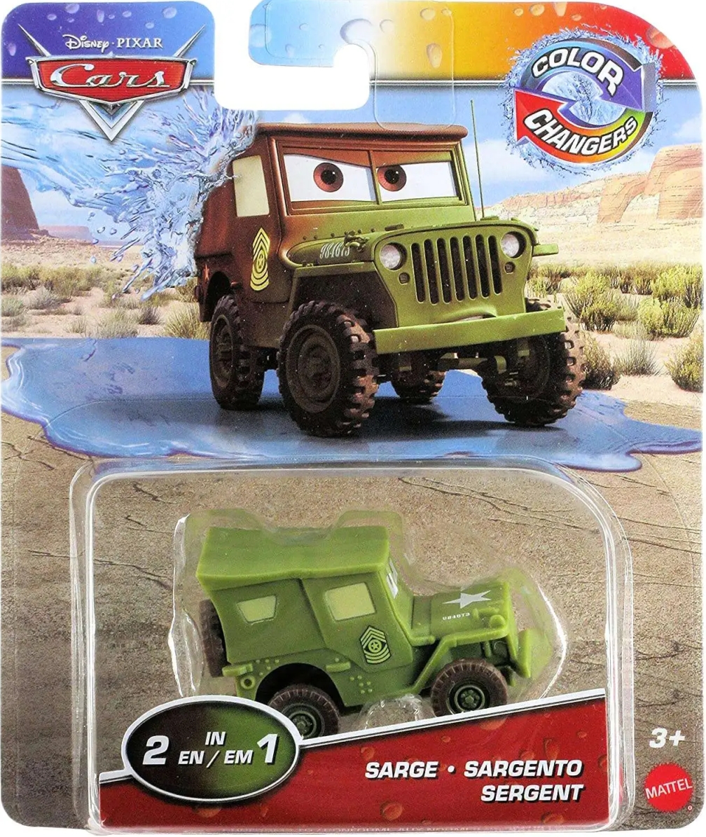 Cars (Auta) - Color Changers Sarge - Serža (měnící barvu)