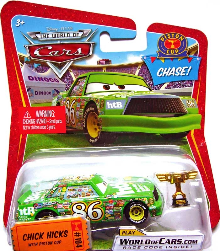 Cars (Auta) - Chick Hicks with Piston Cup Chase (Chick Hicks s pohárem) - The World Of Cars