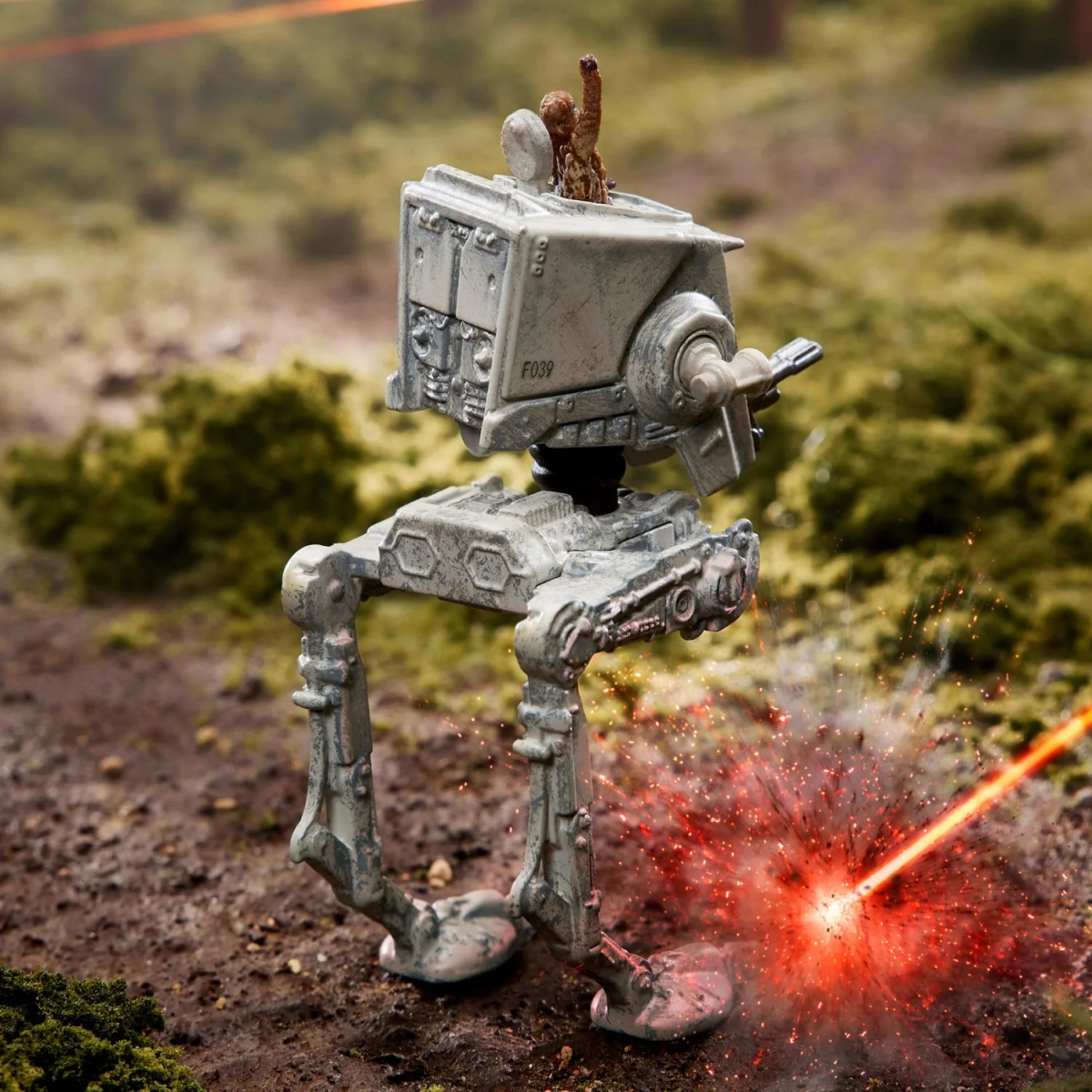 Hot Wheels - Star Wars Starships Select AT-ST With Chewbacca