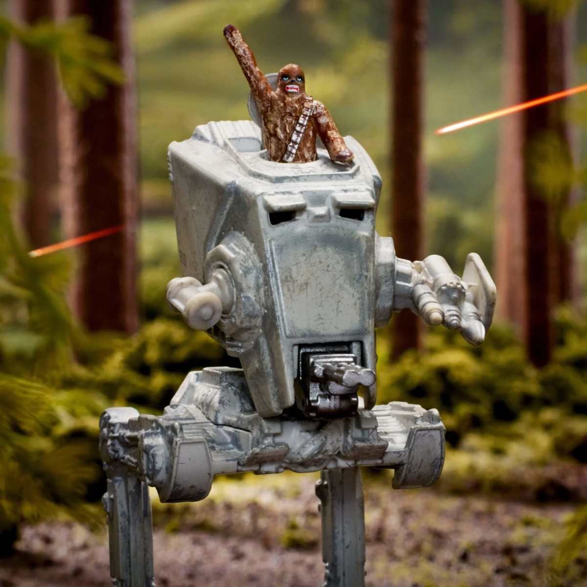 Hot Wheels - Star Wars Starships Select AT-ST With Chewbacca