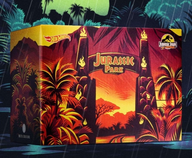 Hot Wheels - Jurassic Park Jeep Wrangler & Dr. Ian Malcolm - SDCC2023 Comic Con Exclusive