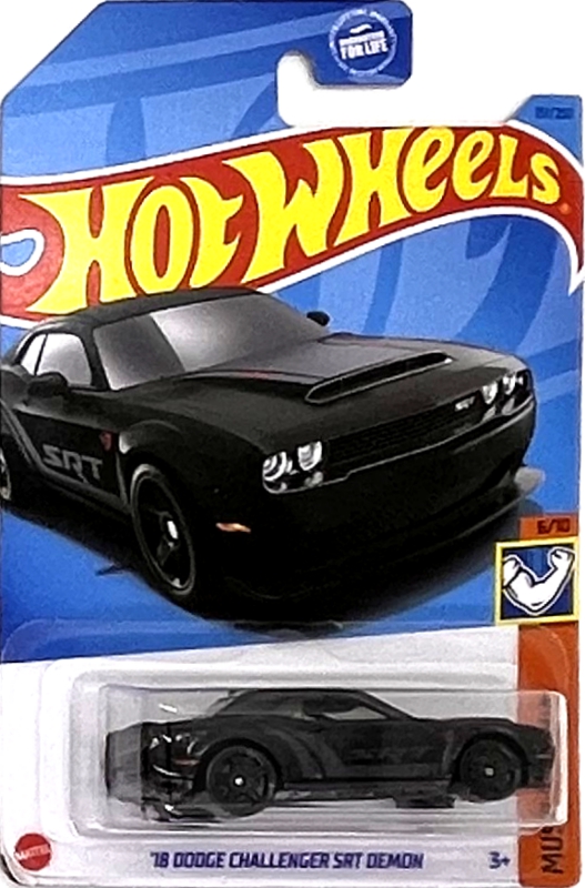 Hot Wheels - '18 Dodge Challenger SRT Demon Black (E1)