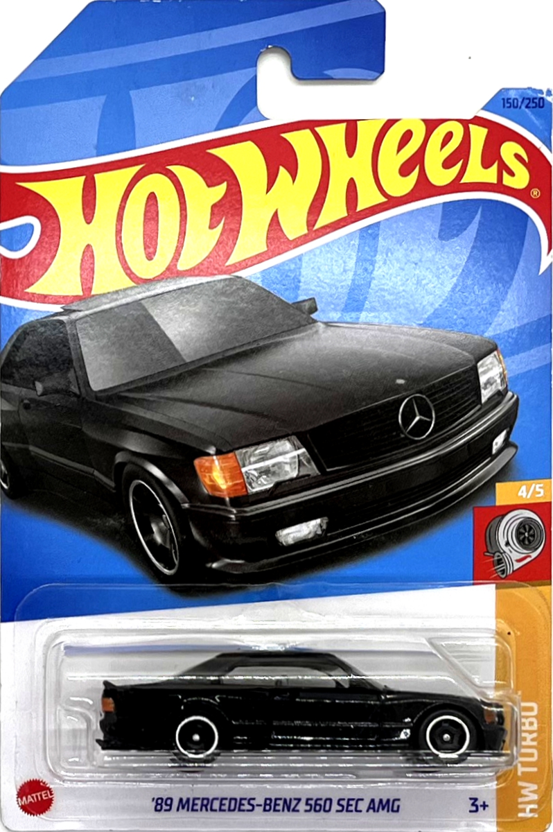 Hot Wheels - '89 Mercedes-Benz 560 SEC AMG Black (E1)