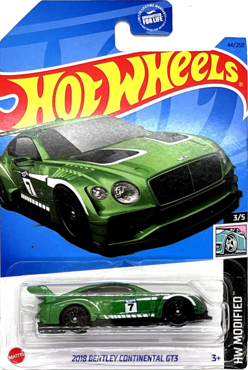 Hot Wheels - 2018 Bentley Continental GT3 Green (E2)