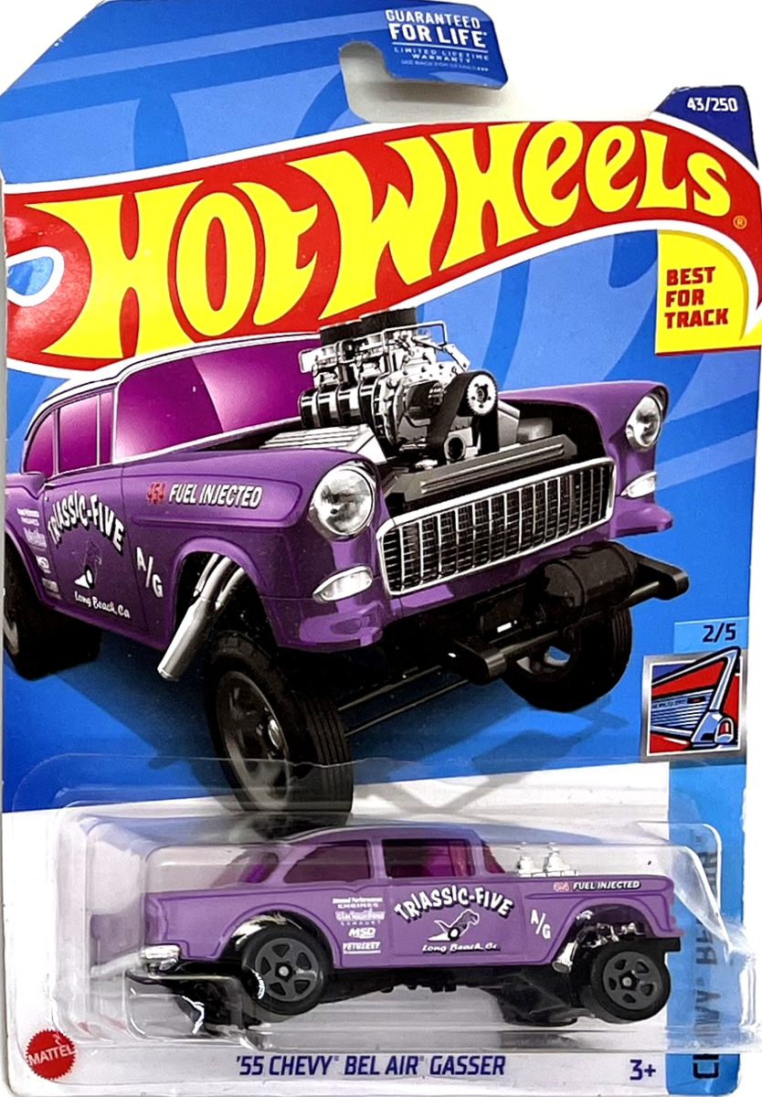 Hot Wheels - '55 Chevy Bel Air Gasser LightViolet (E2)