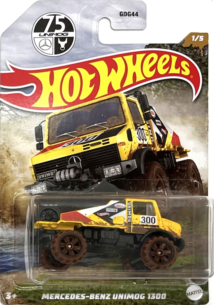 HOT WHEELS - Mercedes-Benz Unimog 1300 Yellow (E3)