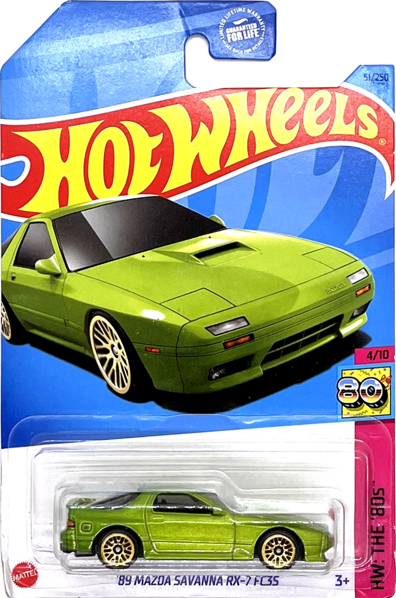 HOT WHEELS - '89 Mazda Savanna RX-7 FC3S Green (E4)