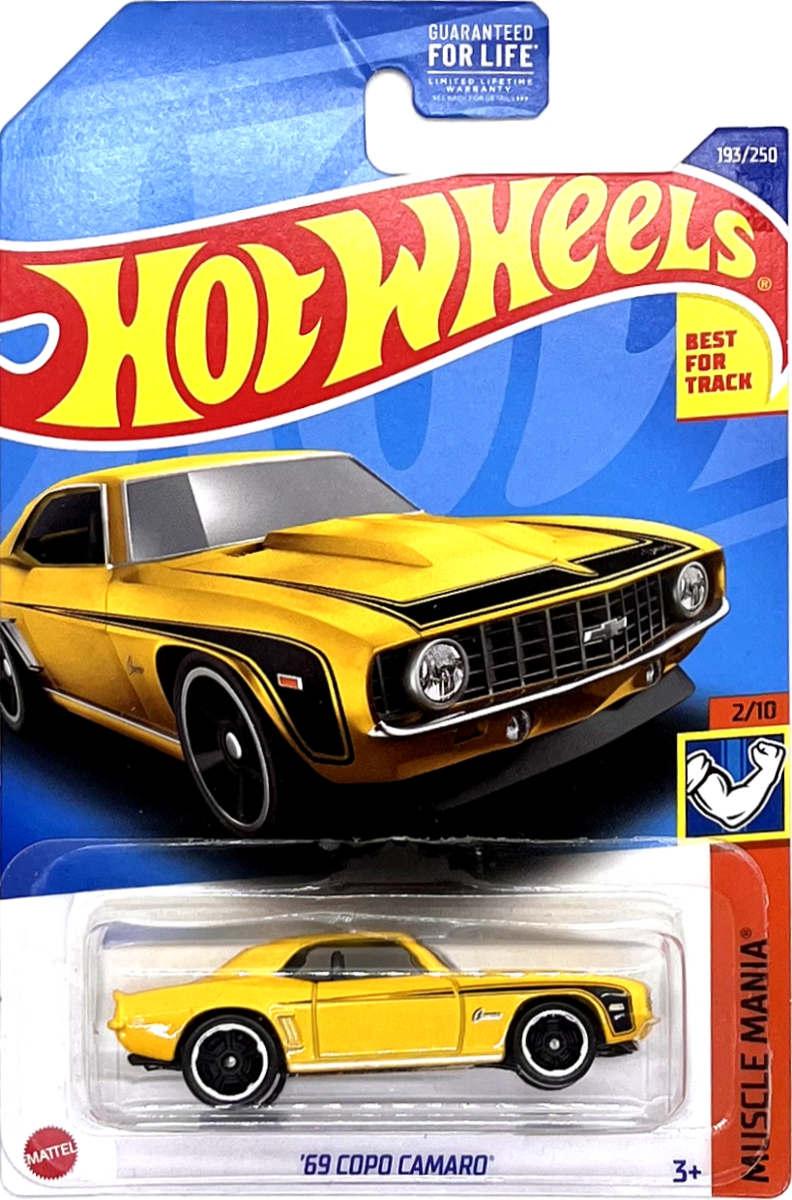 HOT WHEELS - '69 Copo Camaro Yellow (E4)