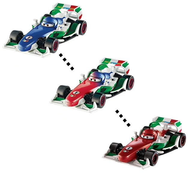 Cars (Auta) - Color Changers Francesco Bernoulli (měnící barvu)
