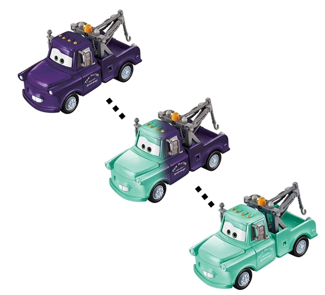 Cars (Auta) - Color Changers Mater (Burák měnící barvu)