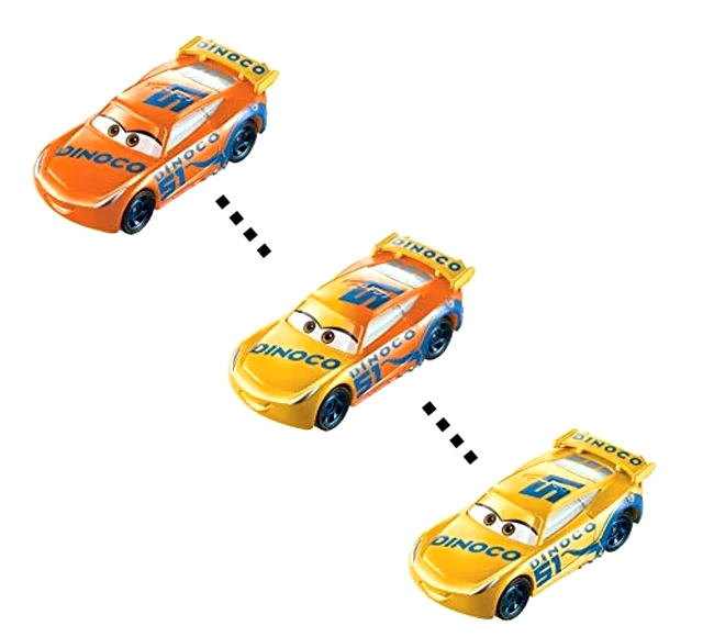 Cars (Auta) - Color Changers Dinoco Cruz Ramirez (měnící barvu)