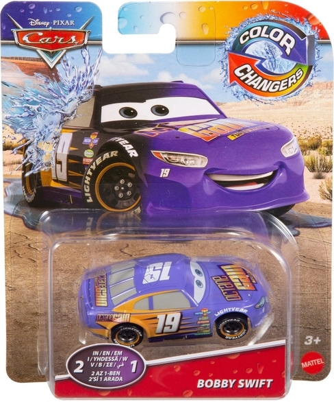 Cars (Auta) - Color Changers Bobby Swift (měnící barvu)