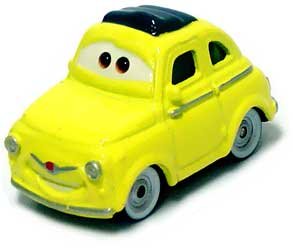 Cars (Auta) - 4pack Luigi + Guido + Lightning McQueen + Doc Hudson