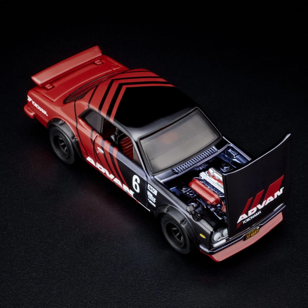 Hot Wheels - RLC 1972 Skyline H/T 2000GT-R - Black-Red