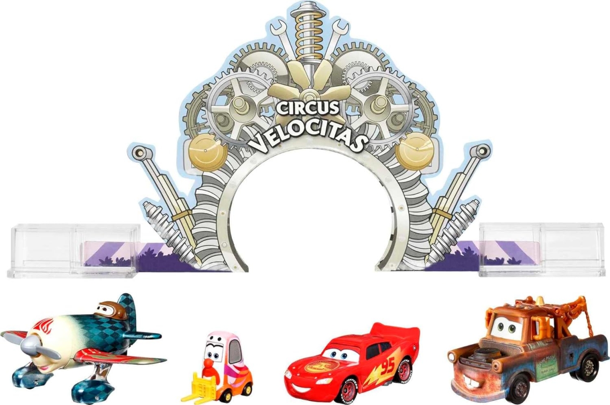 Cars (Auta) - 4pack Showtime Story Pack - Circus Velocitas