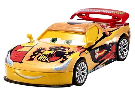 Cars 2 (Auta 2) - Racing 4 pack III (Lightning McQueen + Francesco Bernoulli + Shu Todoroki + Miguel Camino)