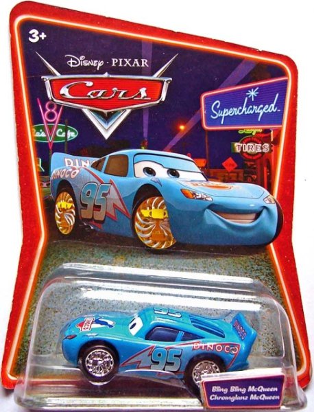Cars (Auta) - Bling Bling McQueen (Blesk Dinoco) Supercharged