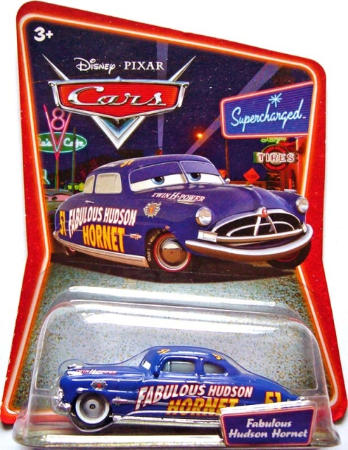 Cars (Auta) - Fabulous Hudson Hornet s bílými disky kol Supercharged