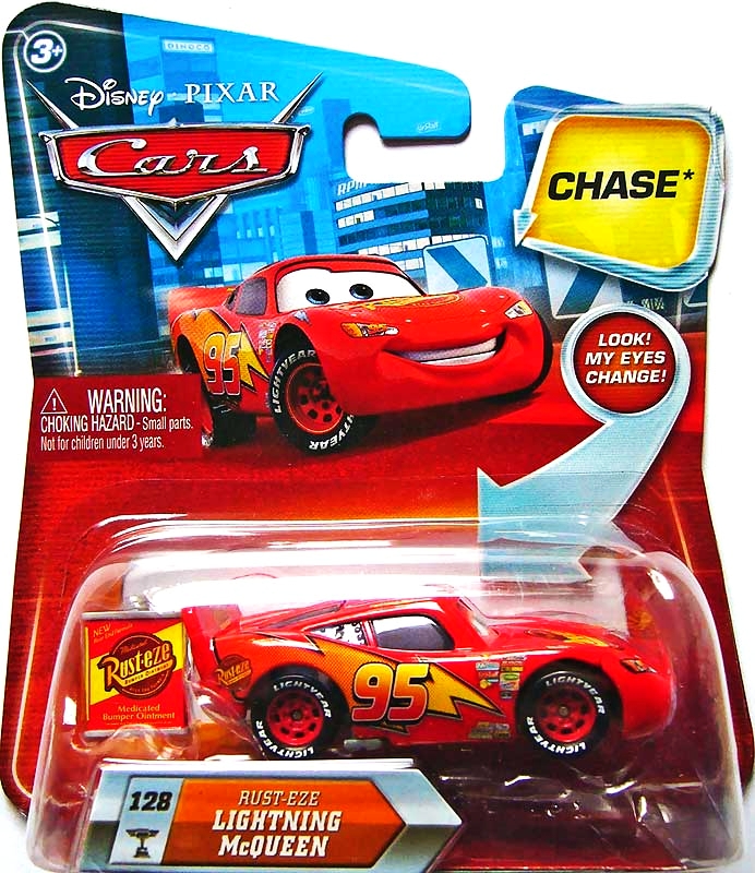 Cars (Auta) - Rust-Eze Lightning McQueen CHASE - Look My Eyes Change (mrkací)
