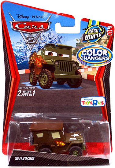 Cars 2 - Color Changers Sarge | Auta Hračky