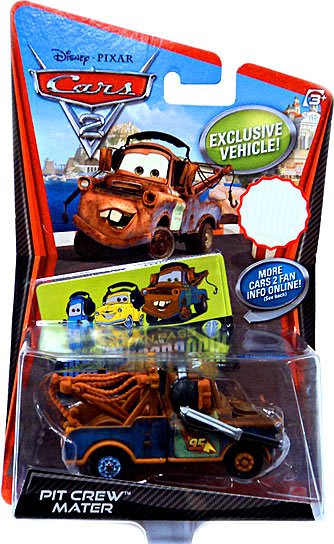 Cars 2 (Auta 2) - Pit Crew Mater + průkaz fanouška (Burák se sluchátky)