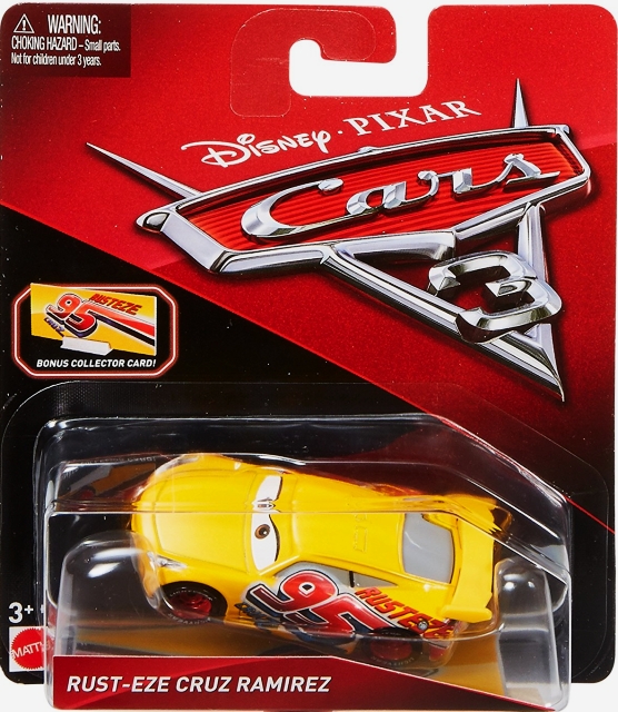 Cars 3 (Auta 3) - Rust-Eze Cruz Ramirez + Sběratelská karta na stojánku