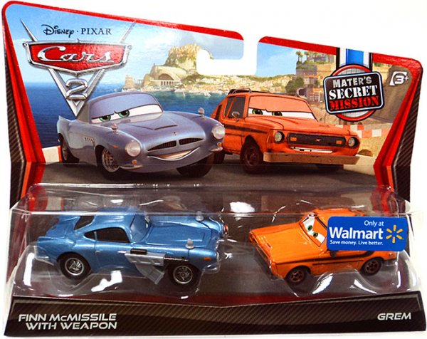 Cars 2 (Auta 2) - Finn McMissile with Weapon + Grem