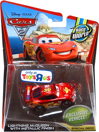 Cars 2 Deluxe - Lightning McQueen with Metallic Finish