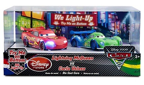Cars 2 (Auta 2) Lightning McQueen + Carla Veloso - NEON Lights Up