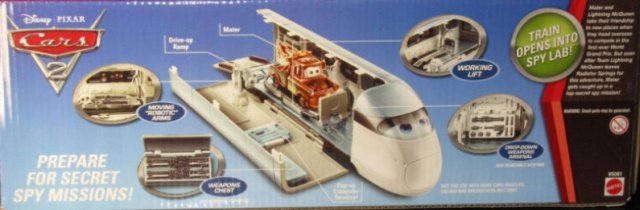 Cars 2 SET (Auta 2)- Spy Train Stephenson (špionážní vlak)