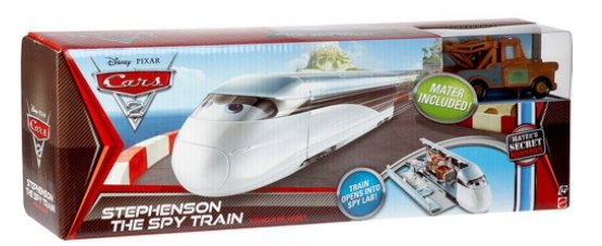 Cars 2 SET (Auta 2)- Spy Train Stephenson (špionážní vlak)
