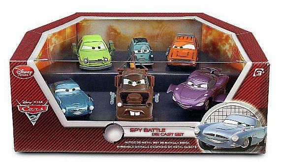 Cars 2 (Auta 2) - Spy Battle Set - Professor Z, Acer, Grem, Mater, Finn, Holley