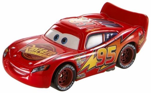Cars (Auta) - Lightning McQueen (Blesk) Rubber Tires (gumová kolečka)