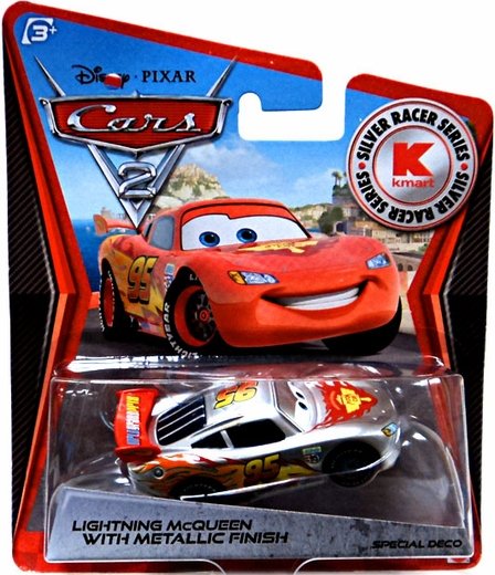 Cars 2 (Auta 2) - Lightning McQueen Silver Metallic Finish