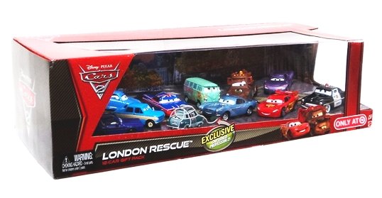 Cars 2 (Auta 2) - London Rescue 12pack (Sheriff, Sally, Professor ...)