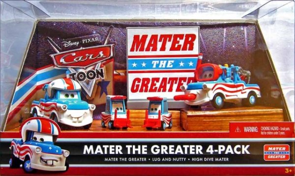 Cars Toon (Auta) - Mater the Greater SET