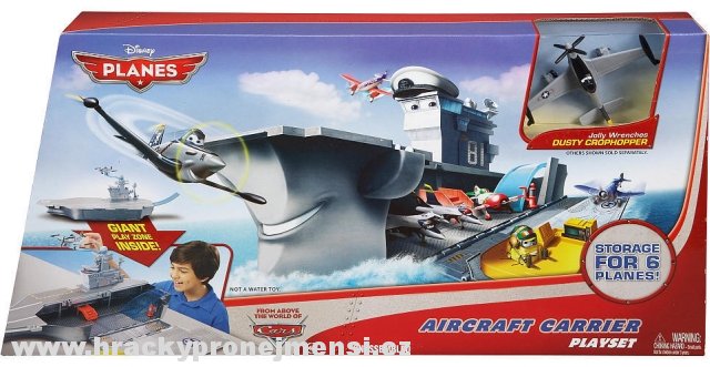 Planes (Letadla) - Aircraft Carrier Playset + Jolly Wrenches Dusty Crophopper