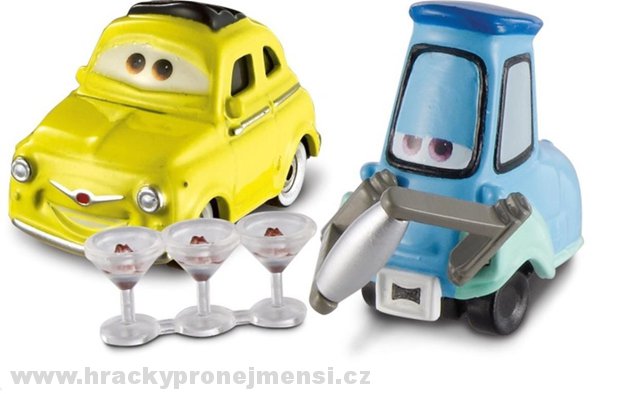 Cars 2 (Auta 2) - Luigi & Guido with Shaker and Glasses (s shakerem a skleničkami)