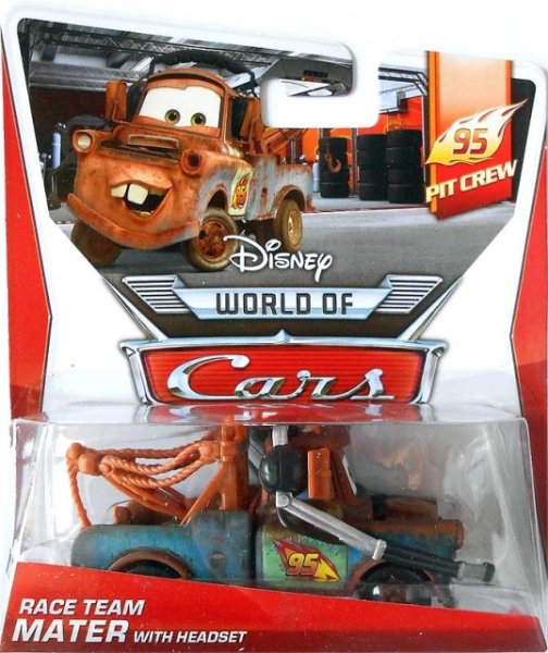 Cars 2 (Auta 2) - Race Team Mater with Headset (Burák se sluchátky)
