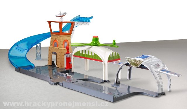 Disney Planes (Letadla) letiště Propwash Junction + Dusty Crophopper (Prášek)